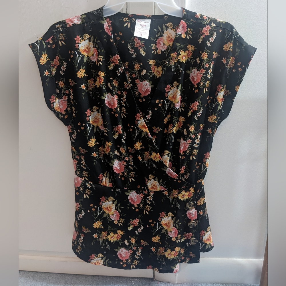 Wrap V-neck Blouse